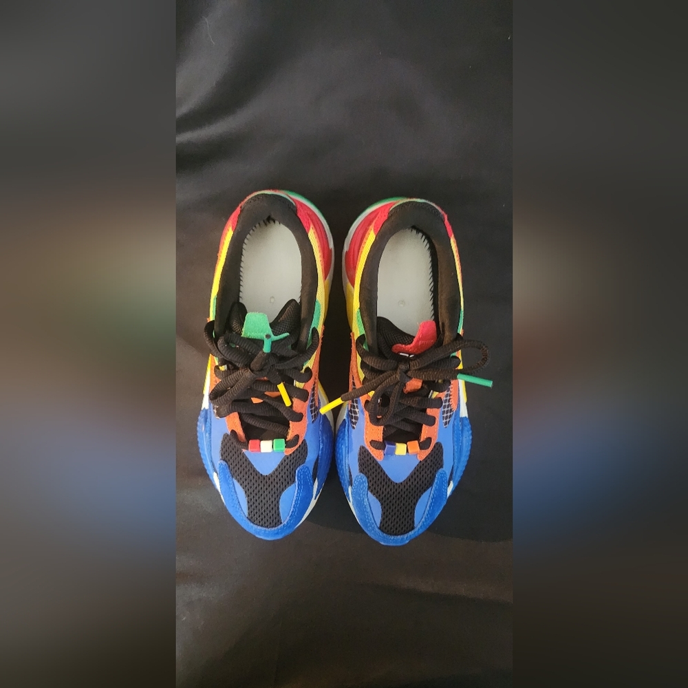 Puma RS-X3 Rubik's Cube Sneakers in Palace Blue-High Risk Red Size EUR 37 - Picture 5 of 16